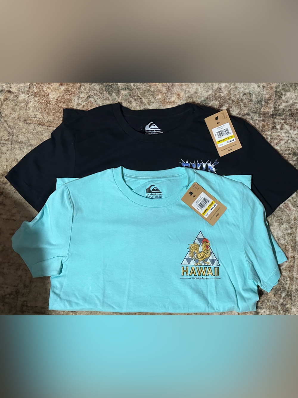 2 Quiksilver Kids tees NWT